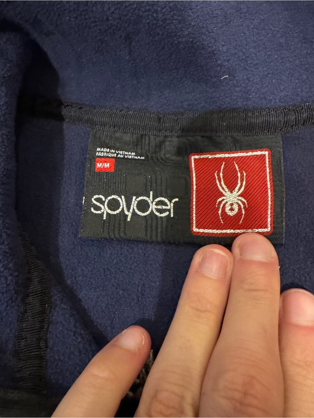Spyder Navy Full-Zip Knit Jacket - Picture 3 of 4